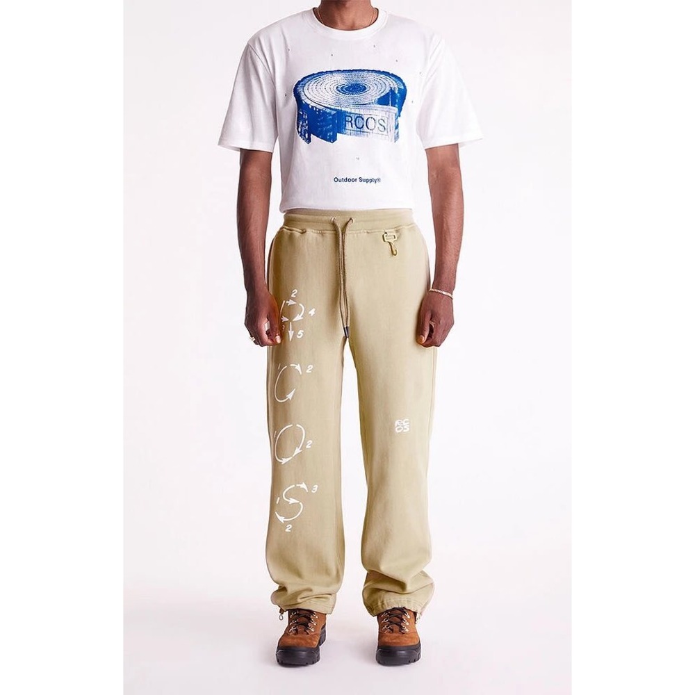 RC Outdoor Supply x PacSun khaki Graphic Arrows Sweatpants Mens Medium NWT